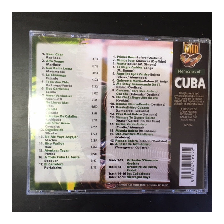 V/A - Memories Of Cuba 2CD (VG+-M-/M-)