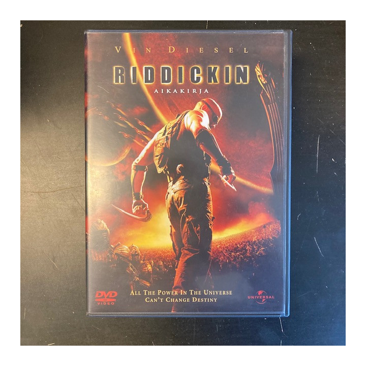 Riddickin aikakirja DVD (VG+/M-) -toiminta/sci-fi-