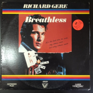 Breathless (1983) LaserDisc (VG/VG) -toiminta/draama-