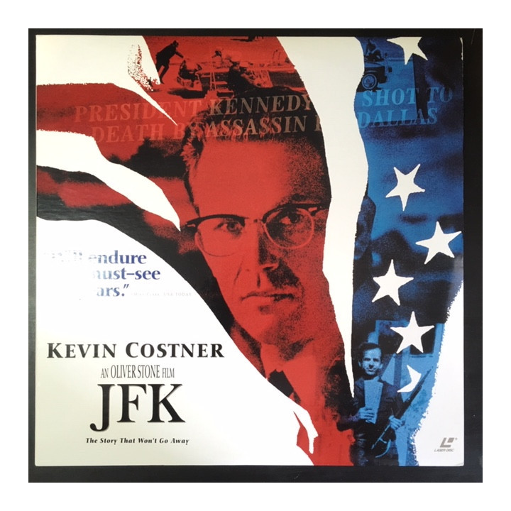 JFK LaserDisc (VG+-M-/M-) -draama-