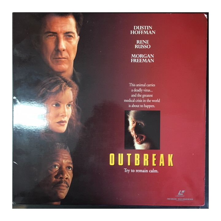 Outbreak LaserDisc (VG+-M-/VG+) -toiminta/draama-