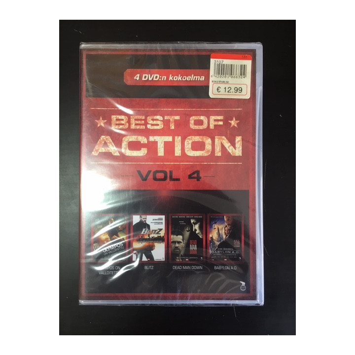Best Of Action - Vol 4 (Olympos on valloitettu / Blitz / Dead Man Down / Babylon A.D.) 4DVD (avaamaton) -toiminta-
