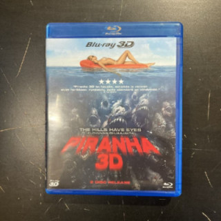 Piranha (2010) Blu-ray 3D+Blu-ray (M-/M-) -kauhu/komedia-