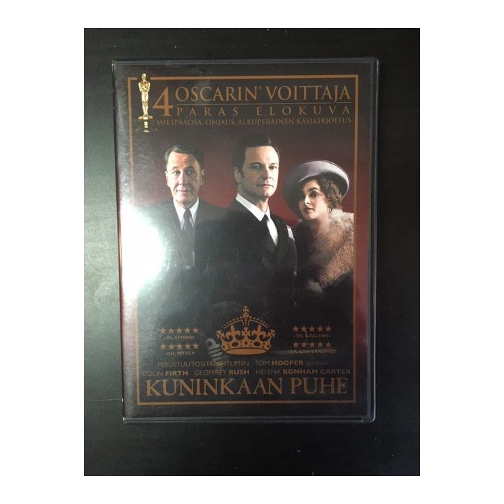 Kuninkaan puhe DVD (VG+/M-) -draama-