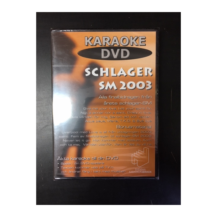 Svenska Karaokefabriken - Schlager SM 2003 DVD (avaamaton) -karaoke-