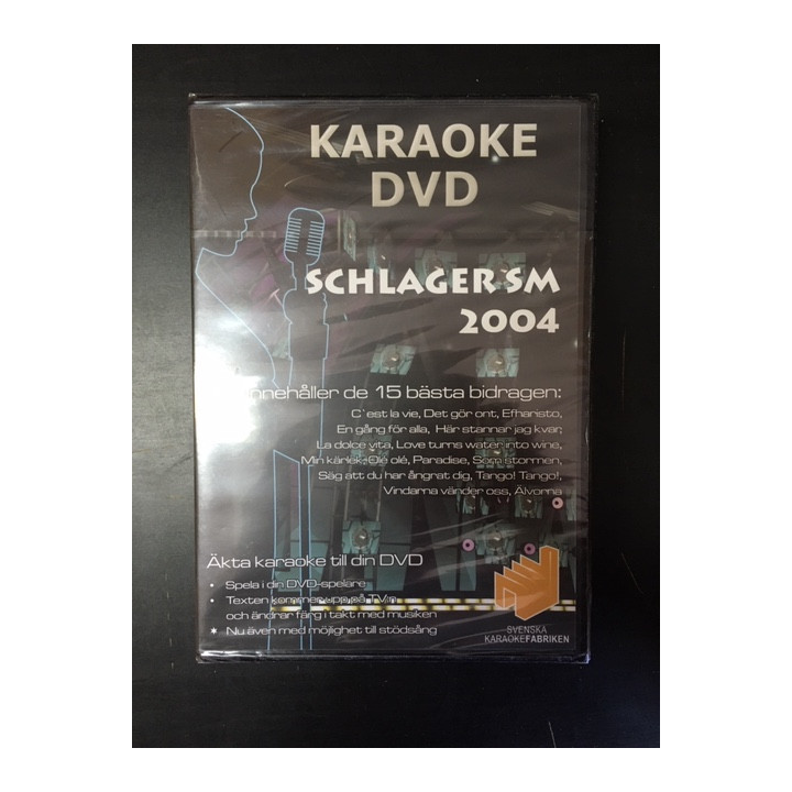 Svenska Karaokefabriken - Schlager SM 2004 DVD (avaamaton) -karaoke-
