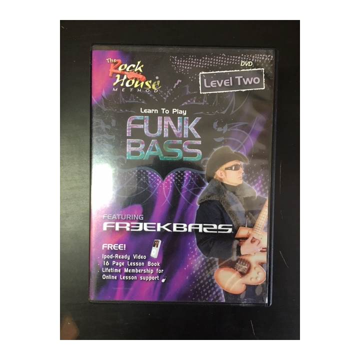 Freekbass - Funk Bass (Level Two) DVD (VG/M-) -opetus dvd- (R1 NTSC/ei suomenkielistä tekstitystä)