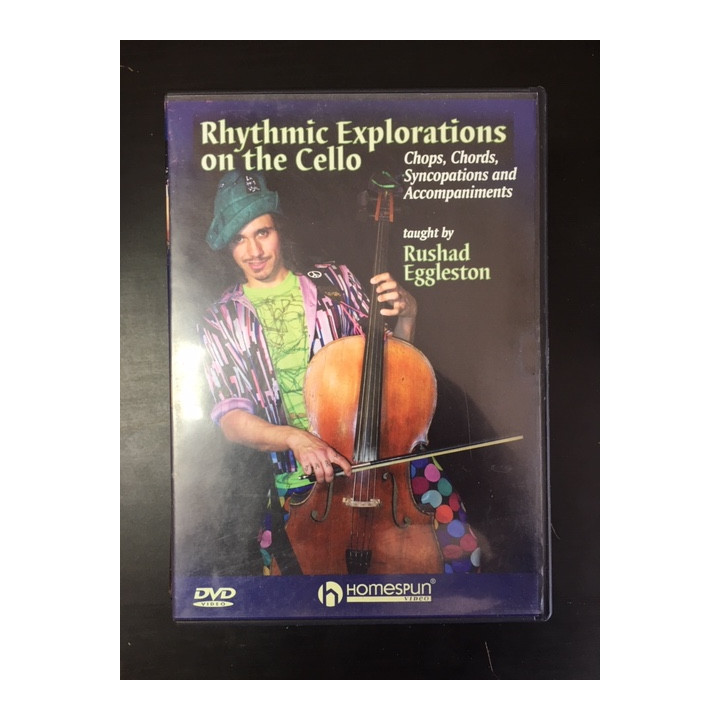 Rushad Eggleston - Rhythmic Explorations On The Cello DVD (VG/M-) -opetus dvd- (R1 NTSC/ei suomenkielistä tekstitystä)