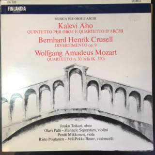 Aho / Crusell / Mozart - Musica Per Oboe e Archi LP (VG+-M-/VG+) -klassinen-