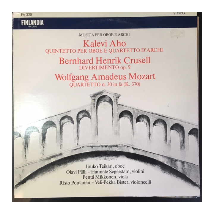 Aho / Crusell / Mozart - Musica Per Oboe e Archi LP (VG+-M-/VG+) -klassinen-
