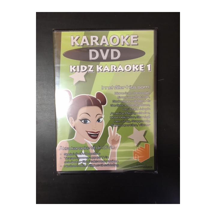 Svenska Karaokefabriken - Kidz Karaoke 1 DVD (avaamaton) -karaoke-