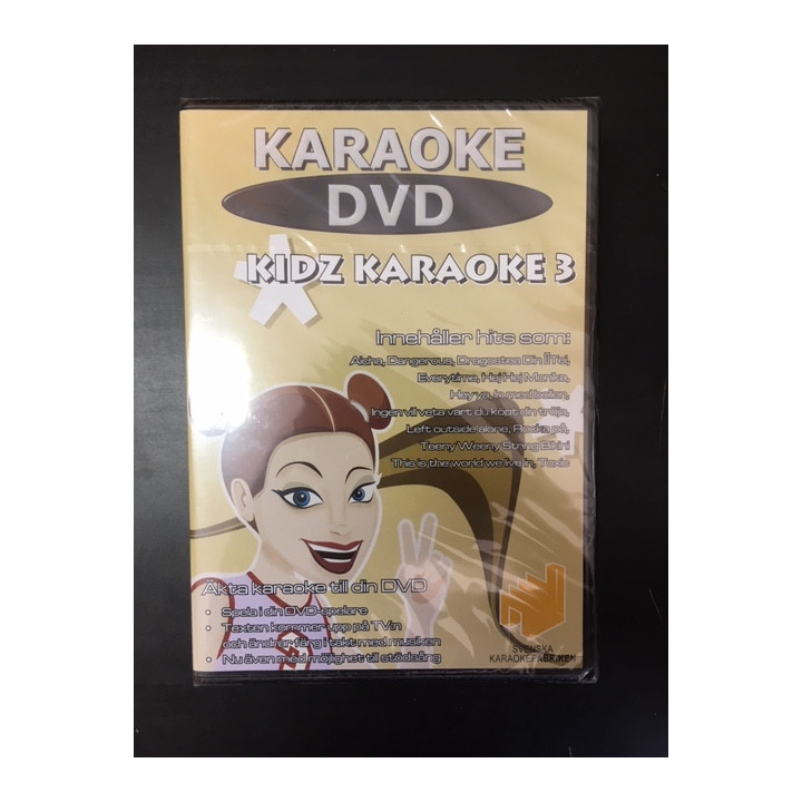 Svenska Karaokefabriken - Kidz Karaoke 3 DVD (avaamaton) -karaoke-