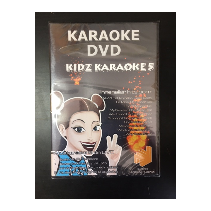 Svenska Karaokefabriken - Kidz Karaoke 5 DVD (avaamaton) -karaoke-