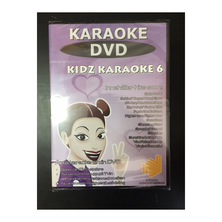 Svenska Karaokefabriken - Kidz Karaoke 6 DVD (avaamaton) -karaoke-
