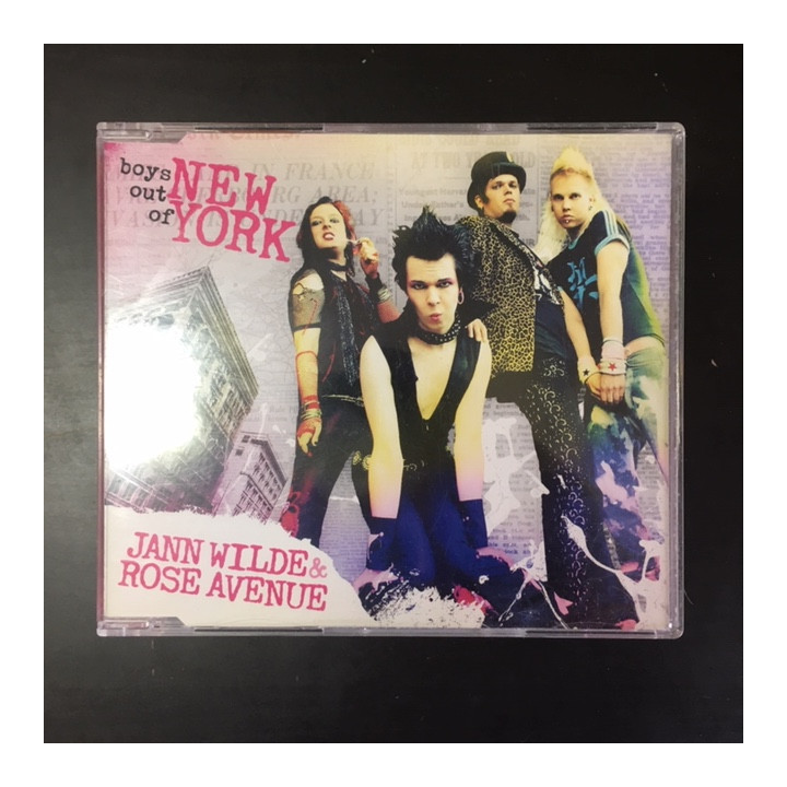 Jann Wilde & Rose Avenue - Boys Out Of New York CDS (M-/M-) -glam pop-