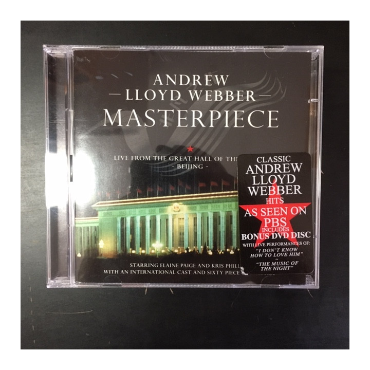 Andrew Lloyd Webber - Masterpiece CD+DVD (M-/M-) -musikaali-