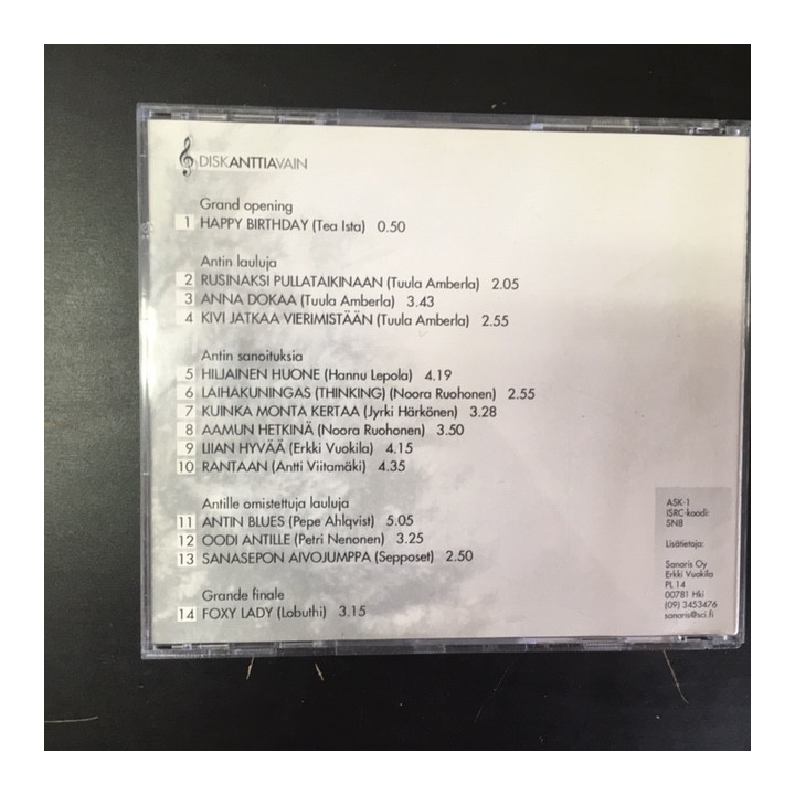 V/A - Diskanttiavain CD (M-/M-)