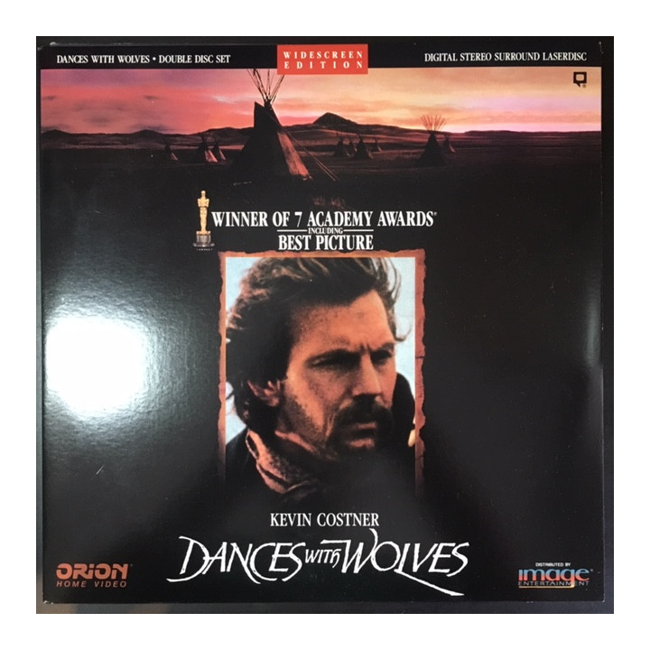 Dancing With Wolves LaserDisc (VG-VG+/VG+) -western/draama-