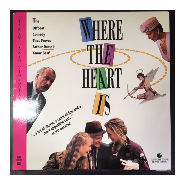 Where The Heart Is LaserDisc (VG+/VG+) -komedia/draama-