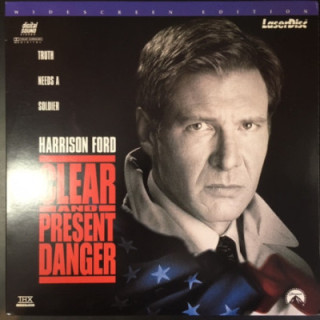 Clear And Present Danger LaserDisc (VG+/M-) -toiminta-