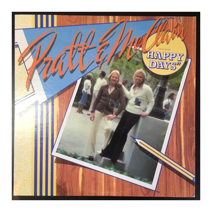 Pratt & McClain - Pratt & McClain Featuring Happy Days LP (VG+/VG+) -rock n roll-