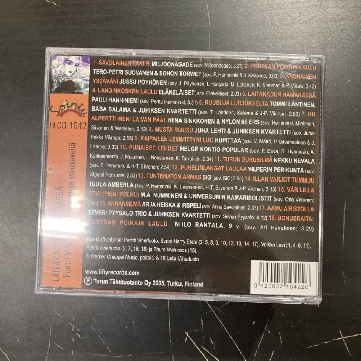 V/A - Laitakadun hämärässä (Pentti Viherluodon suosittuja iskusäveliä) CD (VG/M-)