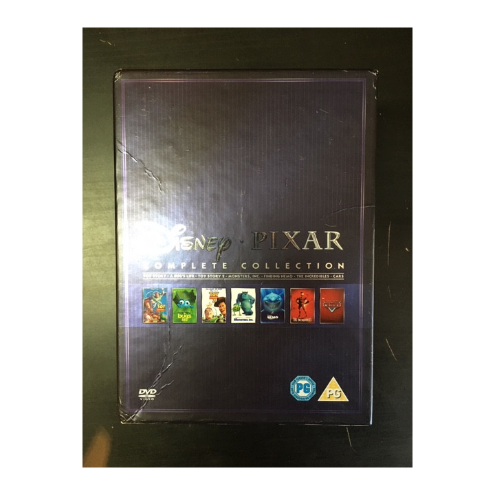 Pixar - The Complete Collection 12DVD (VG+-M-/VG) -animaatio- (ei suomenkielistä tekstitystä)