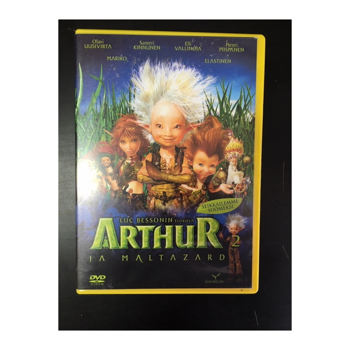 Arthur ja Maltazard DVD (VG+/M-) -animaatio-