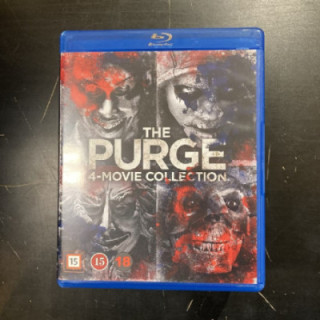 Purge 4-Movie Collection Blu-ray (M-/M-) -kauhu/toiminta-
