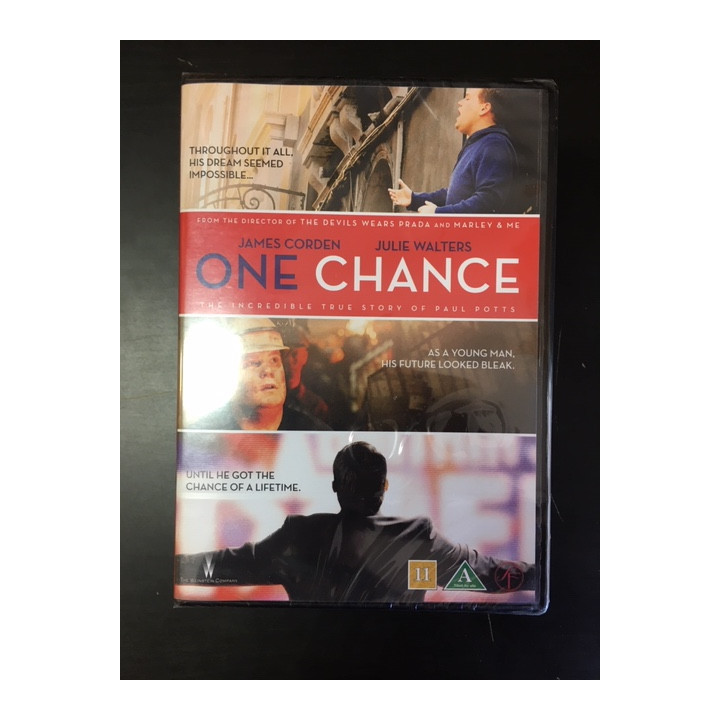 One Chance DVD (avaamaton) -draama/komedia-