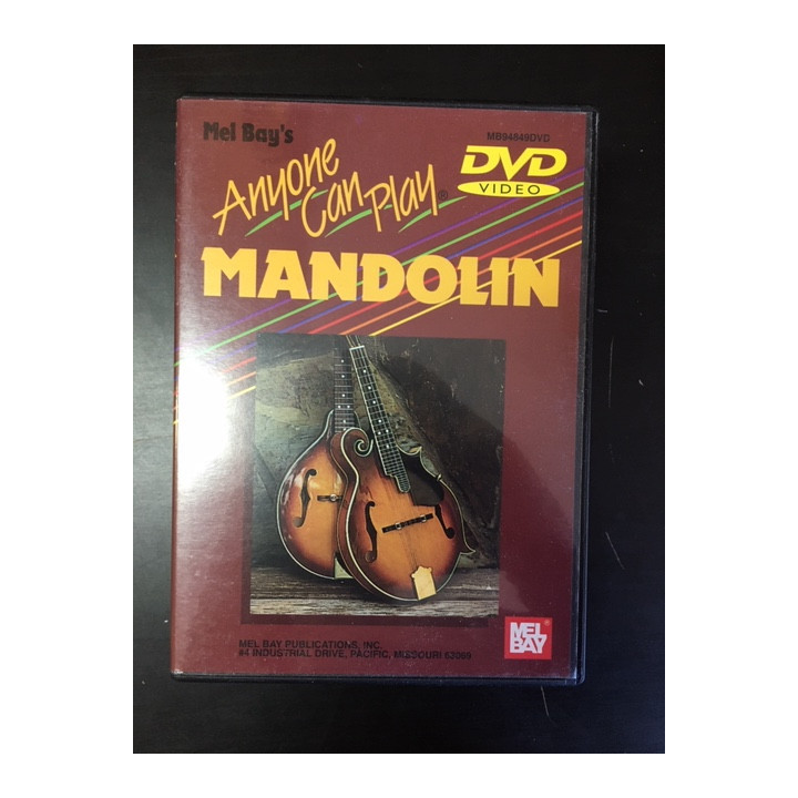 Paul Hayman - Anyone Can Play Mandolin DVD (VG/M-) -opetus dvd- (R0 NTSC)