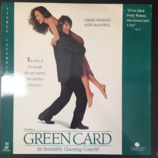 Green Card LaserDisc (VG/VG+) -komedia/draama-