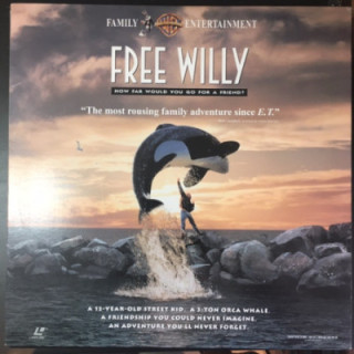 Free Willy LaserDisc (VG/VG+) -seikkailu/draama-