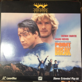 Point Break LaserDisc (VG+/VG+) -toiminta/jännitys-