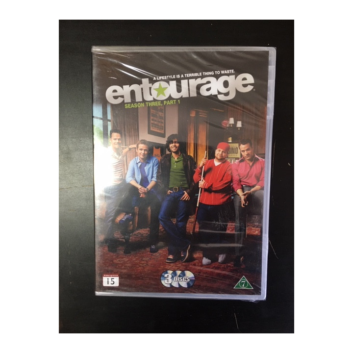 Entourage - Kausi 3 osa 1 3DVD (avaamaton) -tv-sarja-