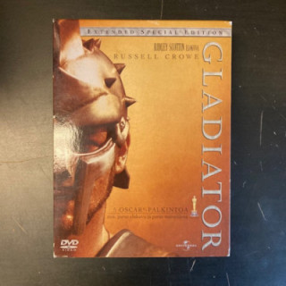 Gladiaattori (extended special edition) 3DVD (VG+/VG+) -seikkailu-