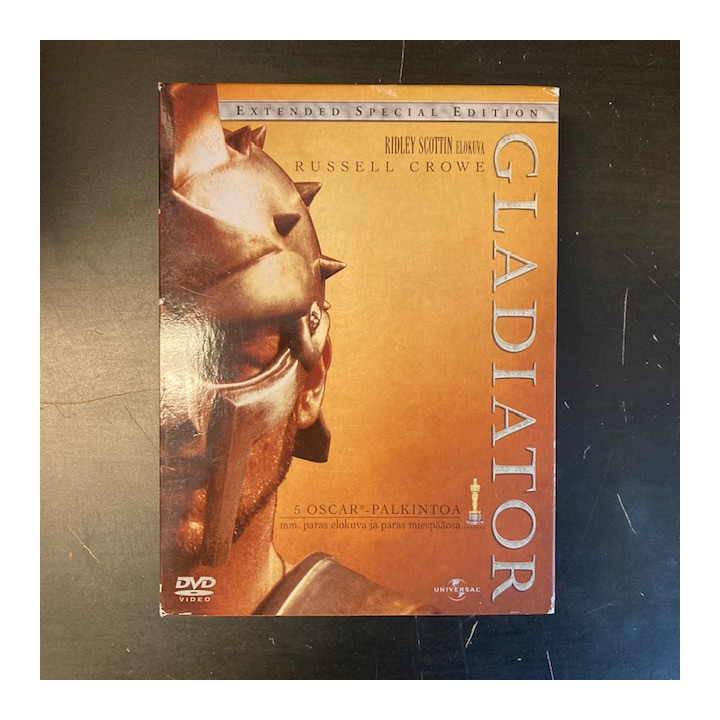 Gladiaattori (extended special edition) 3DVD (VG+/VG+) -seikkailu-