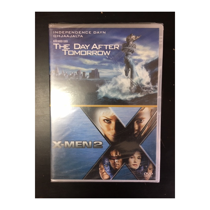 Day After Tomorrow / X-Men 2 2DVD (avaamaton) -toiminta-