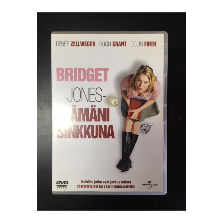 Bridget Jones - Elämäni sinkkuna DVD (VG/M-) -komedia-