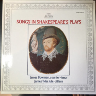 James Bowman & James Tyler - Songs In Shakespeare's Plays LP (VG+-M-/M-) -klassinen-