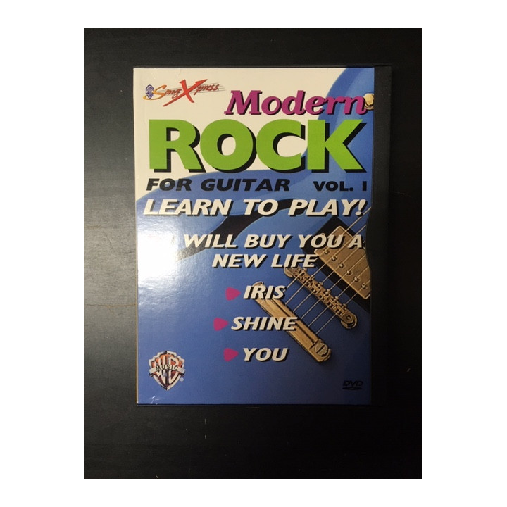 Tommy Anthony - Modern Rock For Guitar Vol.1 DVD (VG+/VG+) -opetus dvd- (R0 NTSC/ei suomenkielistä tekstitystä)