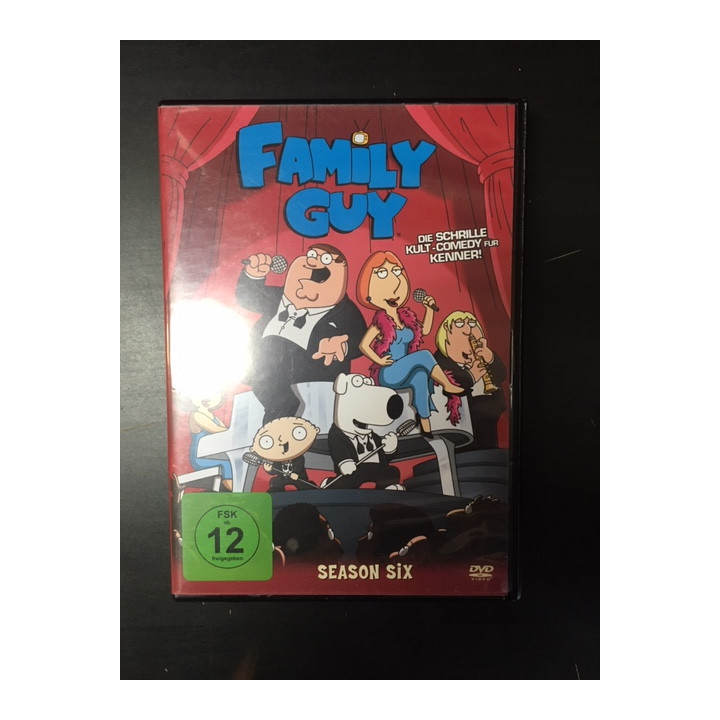 Family Guy - Season Six 3DVD (VG-VG+/M-) -tv-sarja- (ei suomenkielistä tekstitystä)
