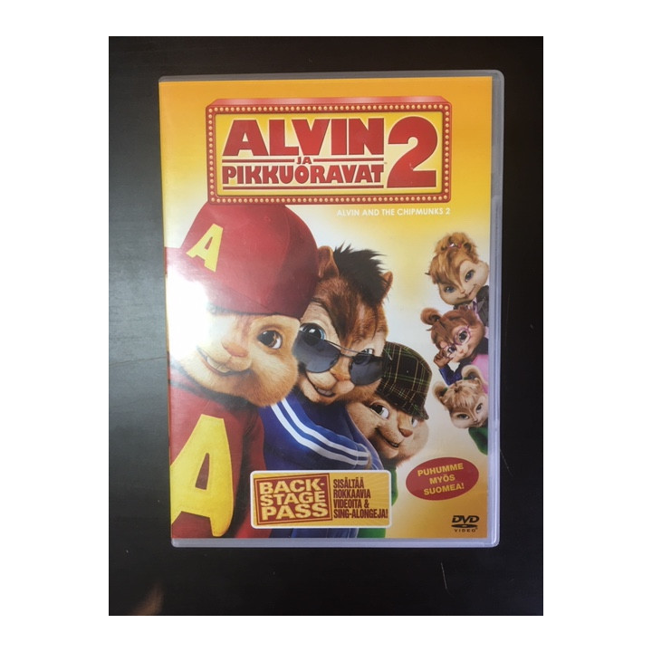 Alvin ja pikkuoravat 2 DVD (VG/M-) -animaatio-