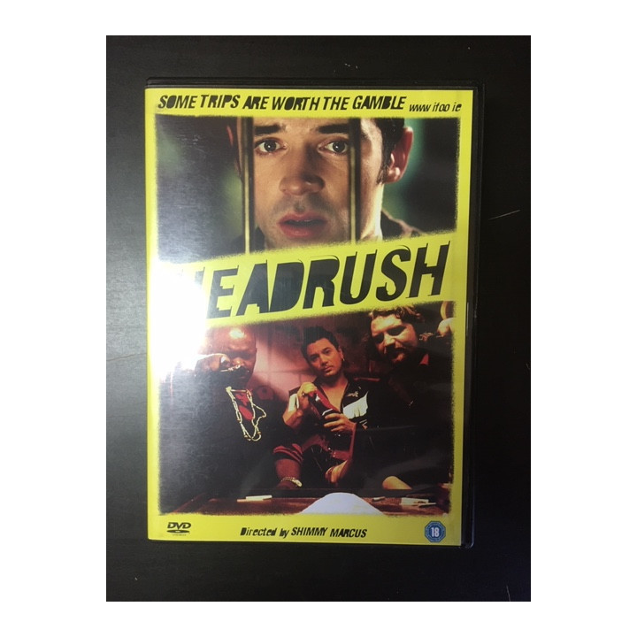 Headrush DVD (VG+/M-) -toiminta/komedia- (ei suomenkielistä tekstitystä)