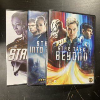 Star Trek 1-3 (2009-2016) 3DVD (VG+/M-) -seikkailu/sci-fi-