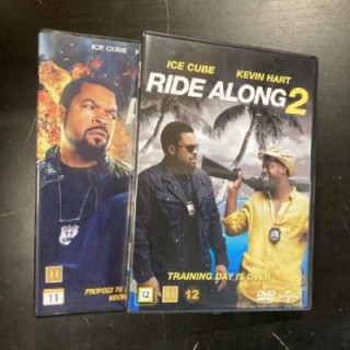 Ride Along 1-2 2DVD (VG+-M-/M-) -toiminta/komedia-