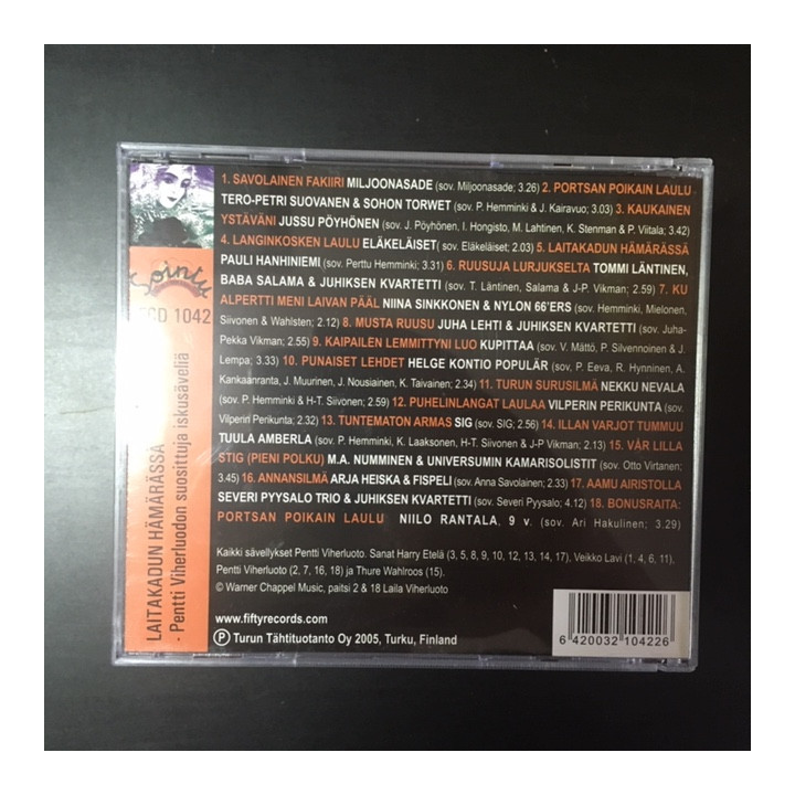 V/A - Laitakadun hämärässä (Pentti Viherluodon suosittuja iskusäveliä) CD (M-/M-)