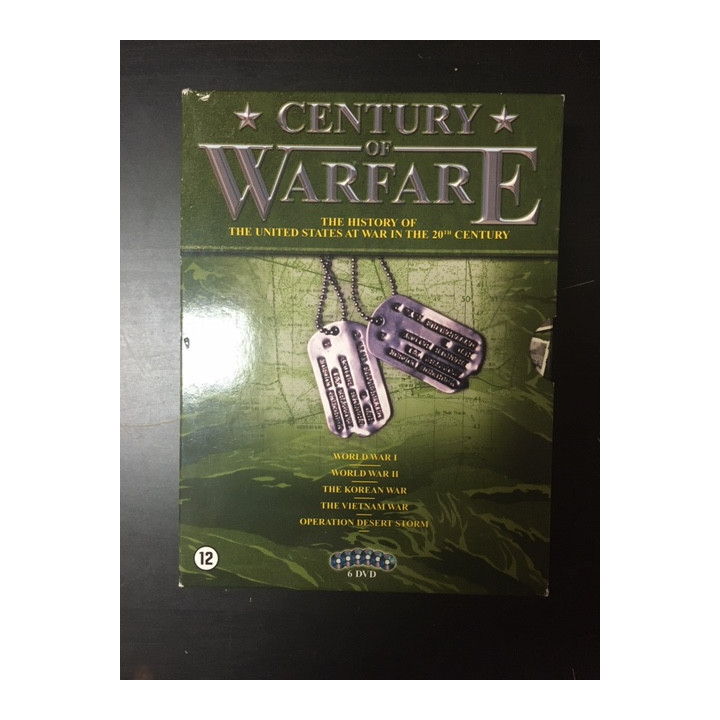 Century Of Warfare 6DVD (VG+-M-/VG+) -dokumentti- (ei suomenkielistä tekstitystä)