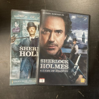 Sherlock Holmes / Sherlock Holmes - A Game Of Shadows 2DVD (VG+-M-/M-) -toiminta-