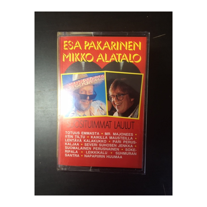 Esa Pakarinen / Mikko Alatalo - Suosituimmat laulut C-kasetti (VG+/M-) -iskelmä/pop rock-